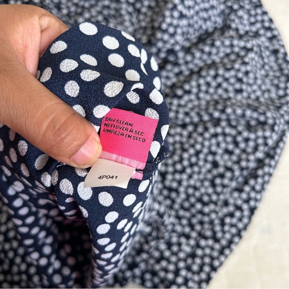 BETSEY Johnson Navy White Polka Dot Ruffle Elastic Top Jumpsuit‎ Size 22W - Picture 11 of 15